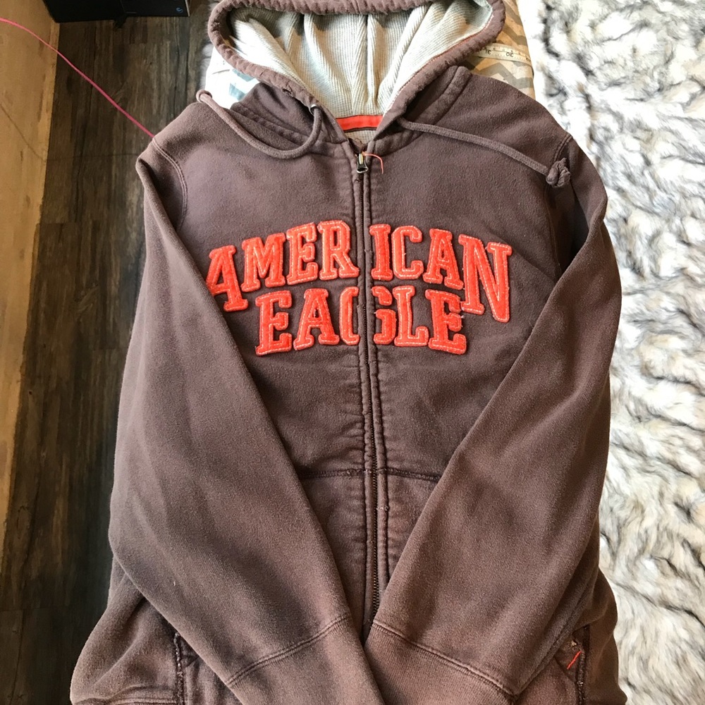 America Eagle, Sz L, Hooded (Heavyweight) Jacket